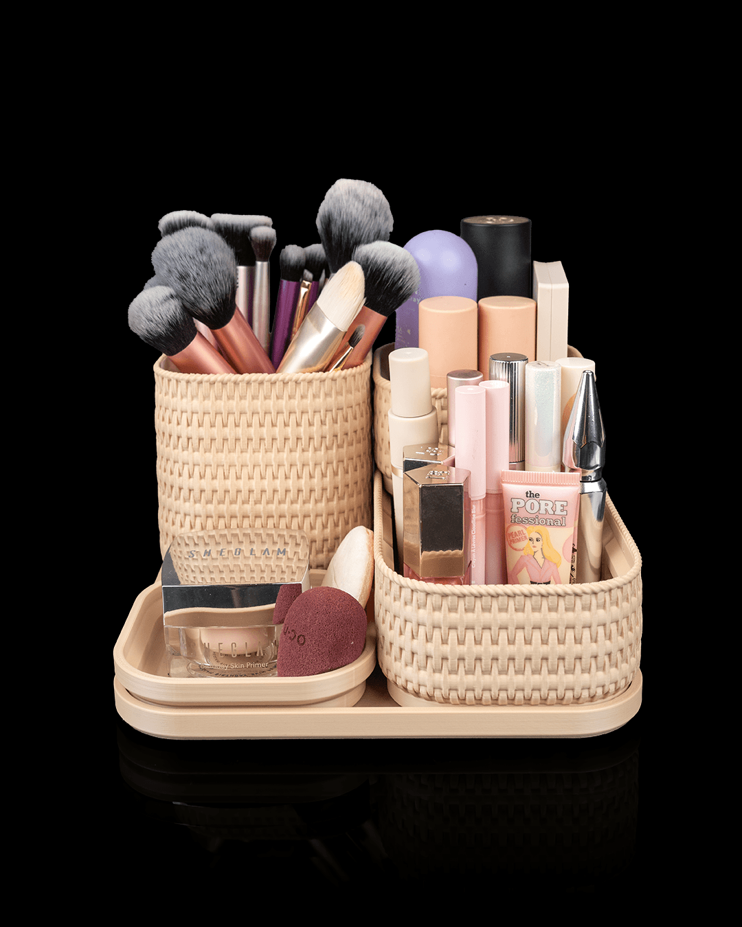 Rattan Glow - Jewelry & Makeup Organizer