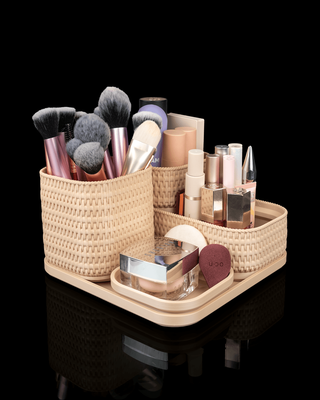 Rattan Glow - Jewelry & Makeup Organizer