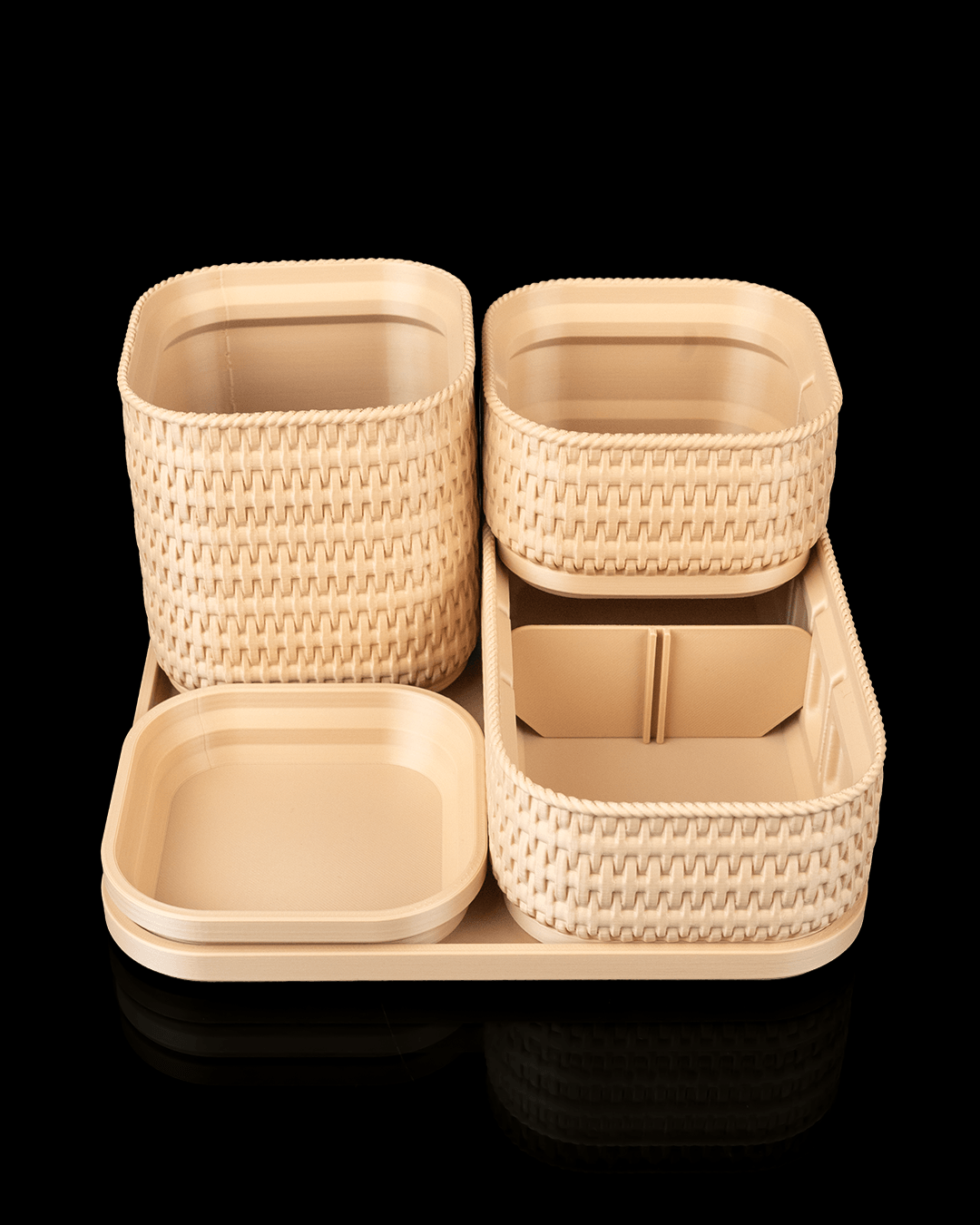 Rattan Glow - Jewelry & Makeup Organizer