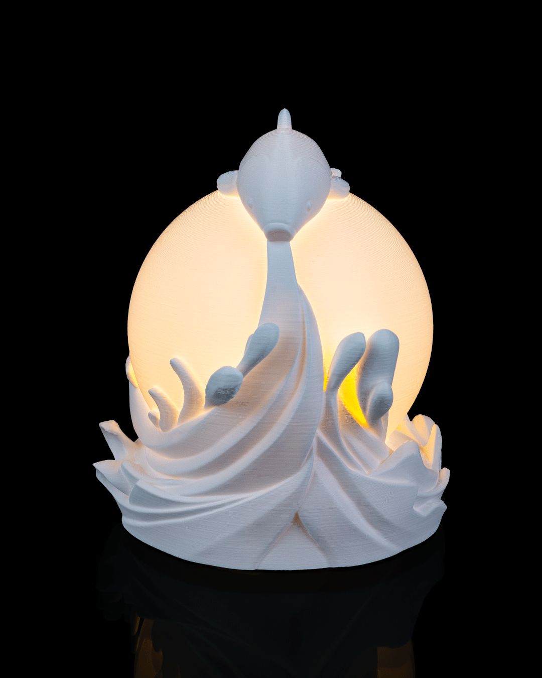 Twin Fish Sphere Lamp