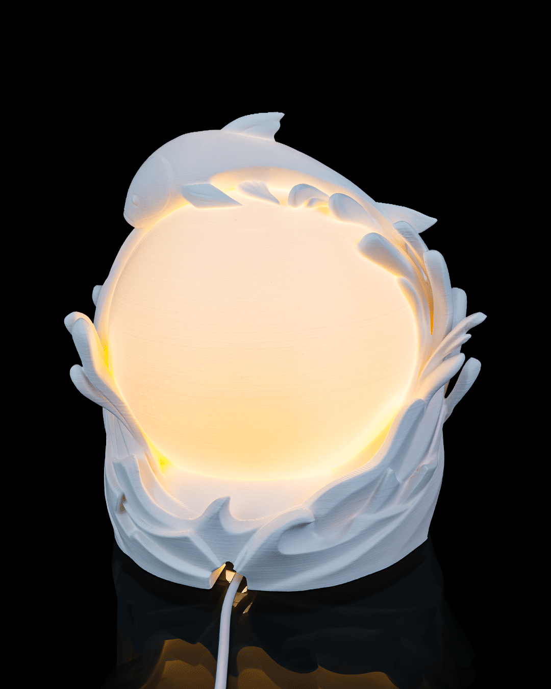 Twin Fish Sphere Lamp