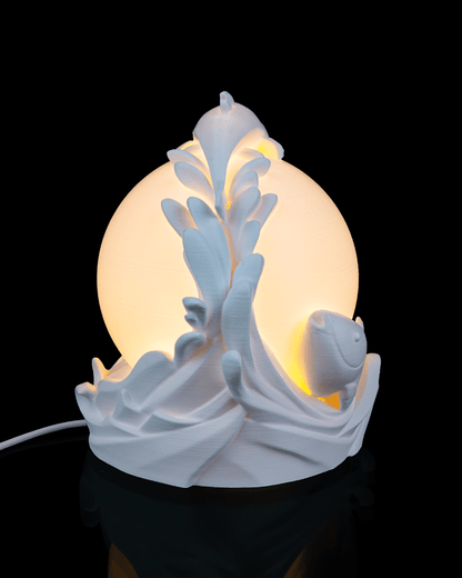 Twin Fish Sphere Lamp
