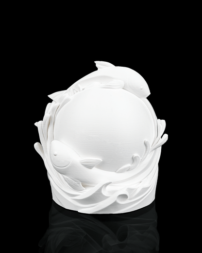 Twin Fish Sphere Lamp