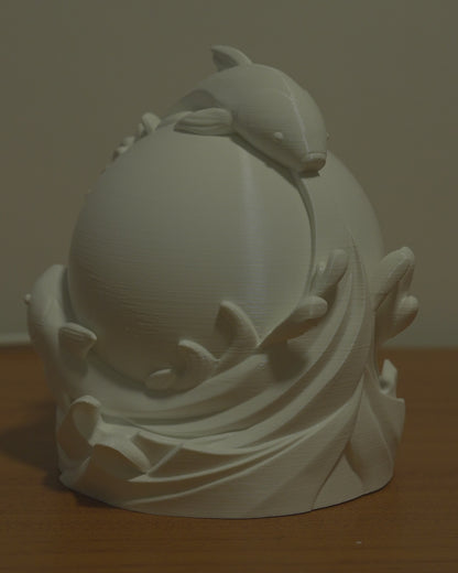 Twin Fish Sphere Lamp