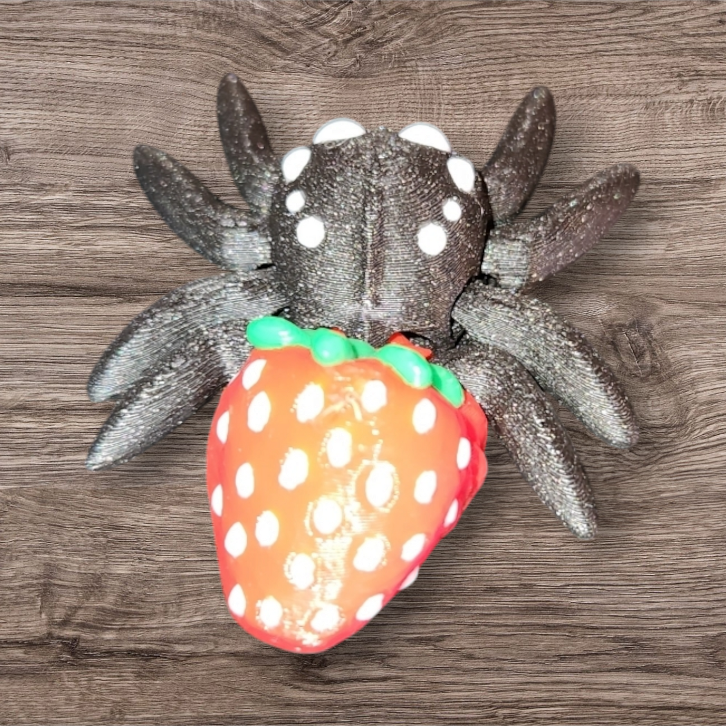 Articulated Strawberry Jumping Spider