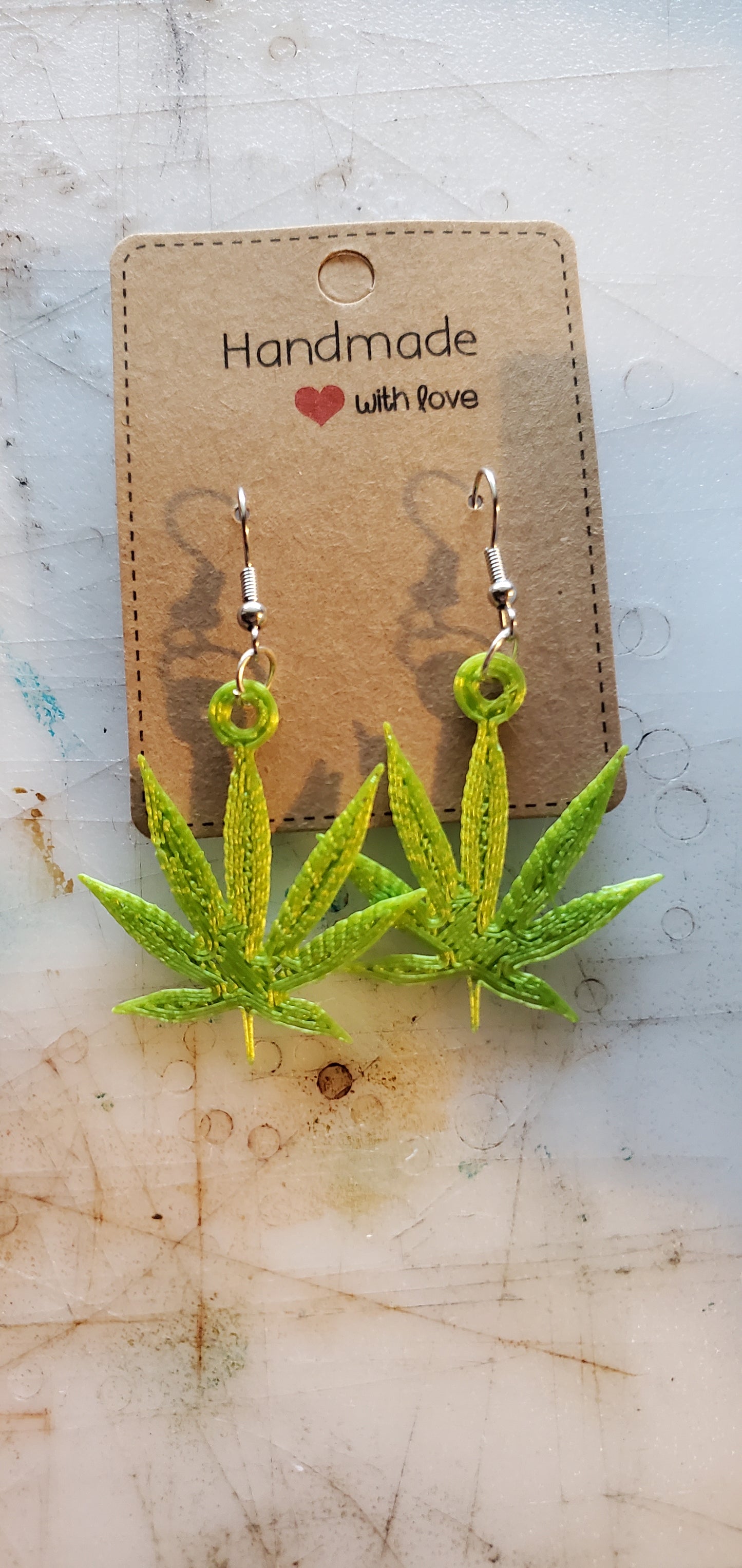 Cannabis Leaf Earring